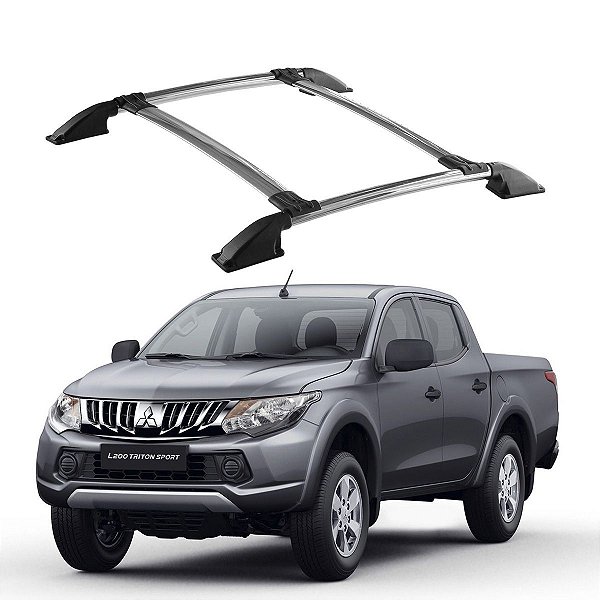Bagageiro TRITON 2007 a 2016 Cromado Cabine Dupla