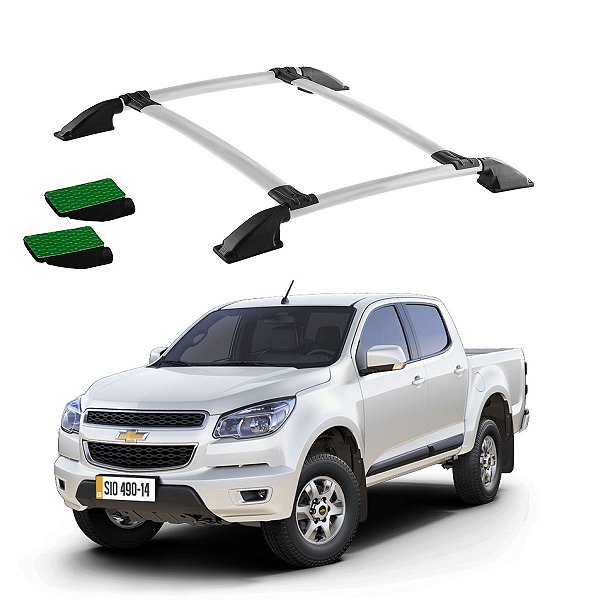 Rack de Teto S10 2012 em diante Cabine Dupla Prata Colado