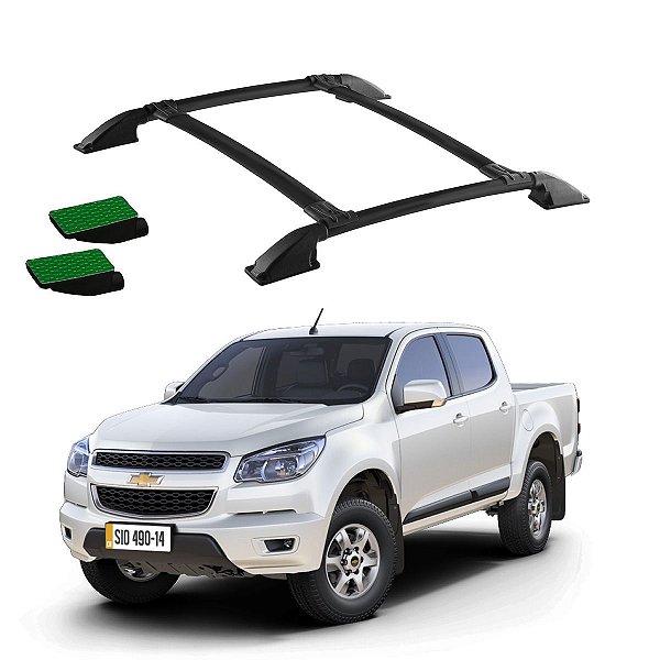 Rack de Teto S10 2012 em diante Cabine Dupla Preto Colado
