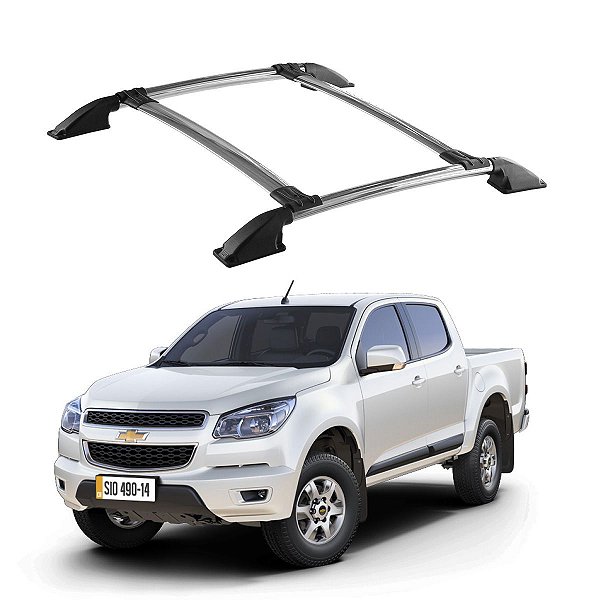 Rack de Teto S10 2012 a 2018 2019 2020 Cab Dupla Cromado