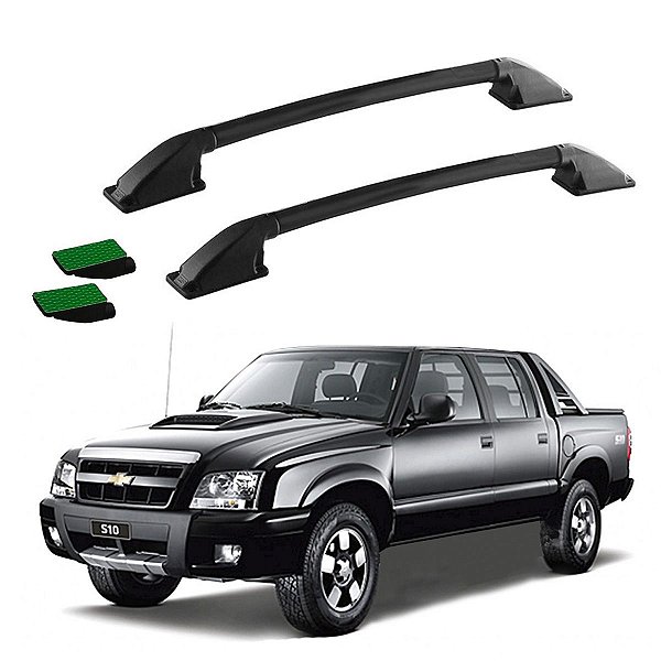 Longarina S10 1995 1996 1997 a 2011 Preto Cab Dupla Colada