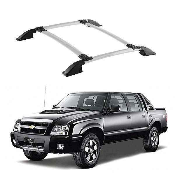 Bagageiro S10 1995 1996 1997 1998 a 2011 Prata Cabine Dupla