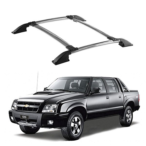 Bagageiro S10 1995 a 2009 2010 2011 Cromado Cabine Dupla