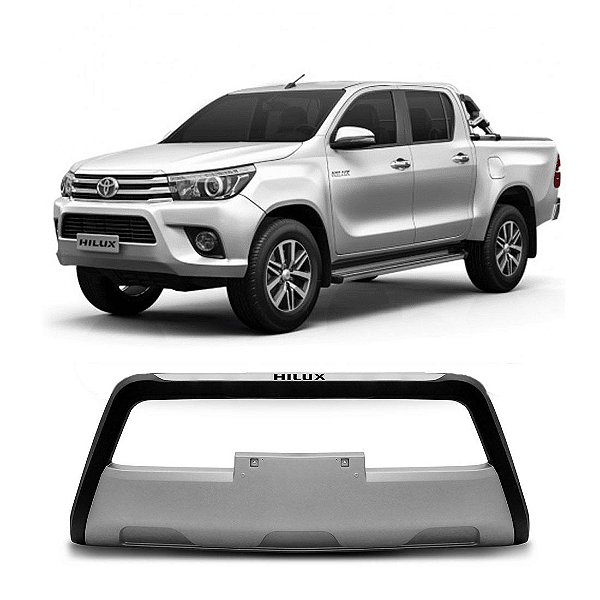Overbumper Hilux 2016 2017 2018 Preto e Prata