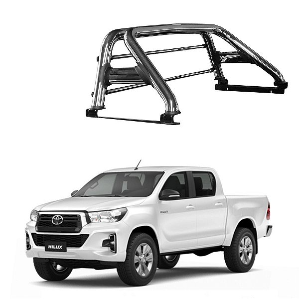 Santo Antonio Hilux 2016 2017 2018 2019 2020 Cromado Duplo