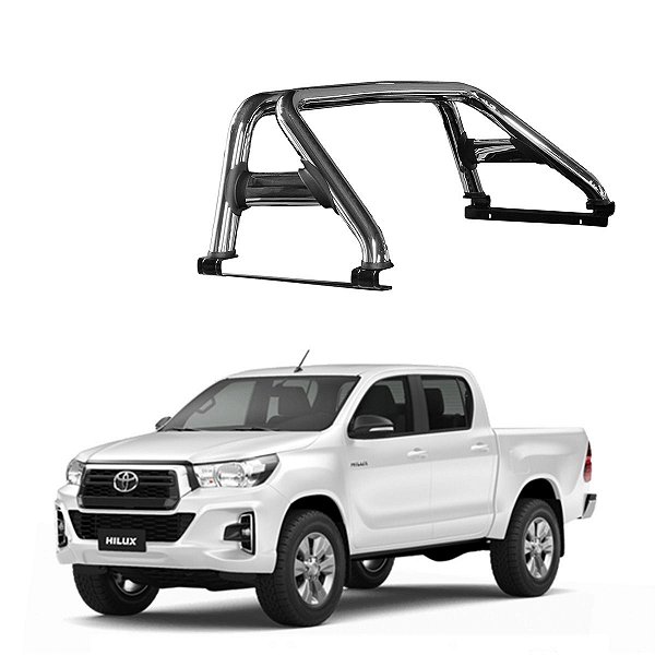 Santo Antonio Hilux 2016 2017 2018 2019 2020 Cromado Duplo
