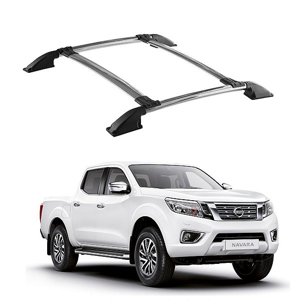 Bagageiro FRONTIER SEL 2008 2009 a 2016 Cromado Cabine Dupla