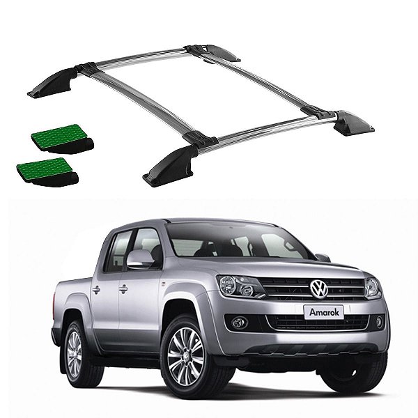 Rack de Teto/Bagageiro Amarok Cromado Cabine Dupla Colado