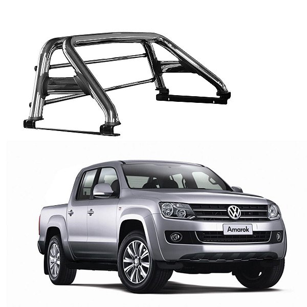 Santo Antonio Amarok Duplo Cromado Com Grade