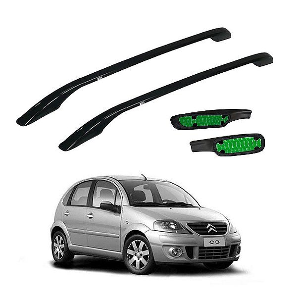 Longarina C3 Citroen 2003 a 2009 2010 2011 2012 2013 Preto