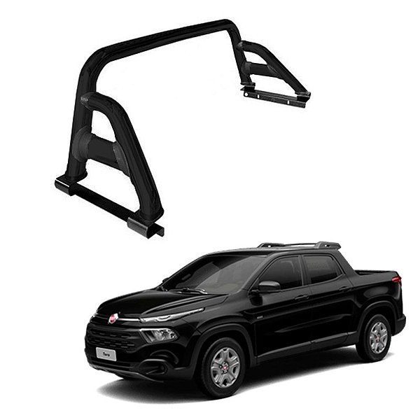 Santo Antônio Fiat Toro 2016 2017 2018 2019 2020 Preto 70mm