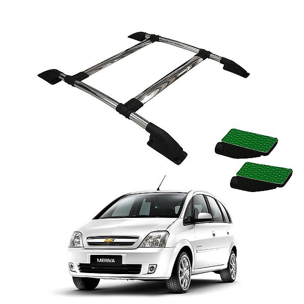 Rack De Teto Meriva 2003 a 2008 2009 2010 2011 2012 Cromado