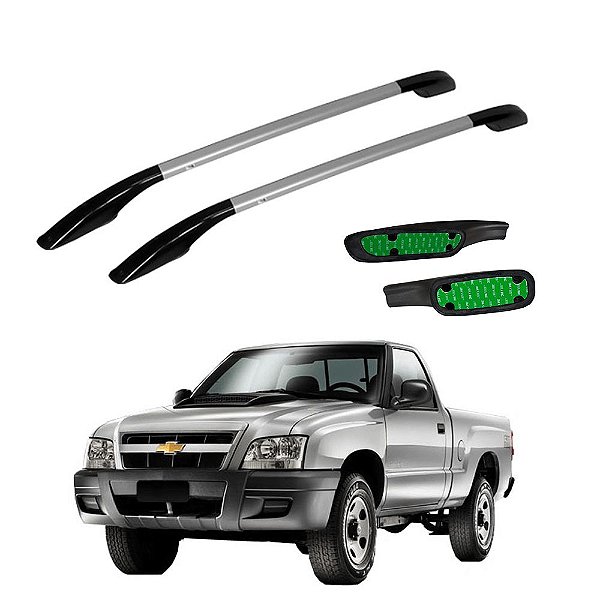 Rack De Teto S10 1996 a 2006 2007 2008 2009 2010 2011 Prata