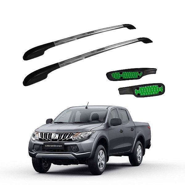 Rack De Teto L200 Triton Sport 2017 2018 2019 2020 Anodizado