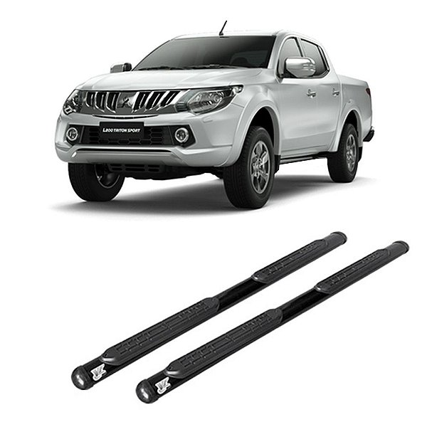 Estribo Triton Sport 2017 2018 2019 2020 Cab. Dupla Preto