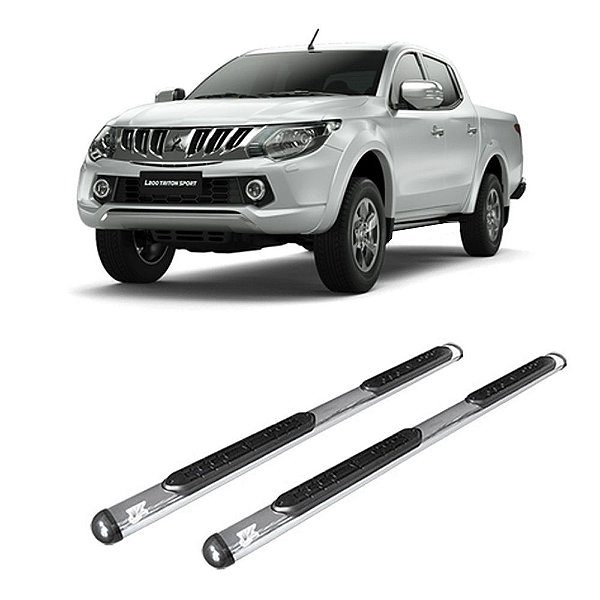 Estribo Triton Sport 2017 2018 2019 2020 Cab. Dupla Cromado