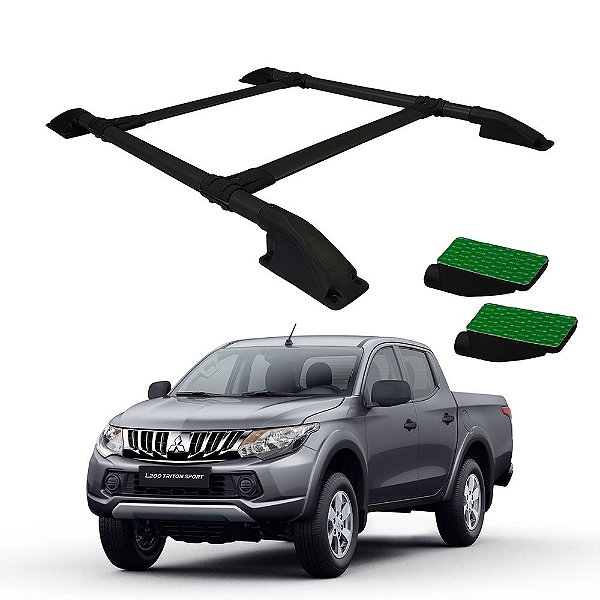 Rack De Teto L200 Triton Sport 2017 2018 2019 2020 CD Preto