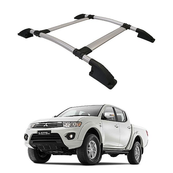 Rack De Teto L200 Triton 2008 2009 2010 2011 a 2016 CD Prata