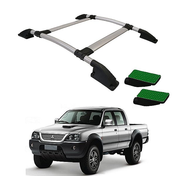 Rack De Teto L200 Sport 2003 2004 2005 2006 2007 CD Prata