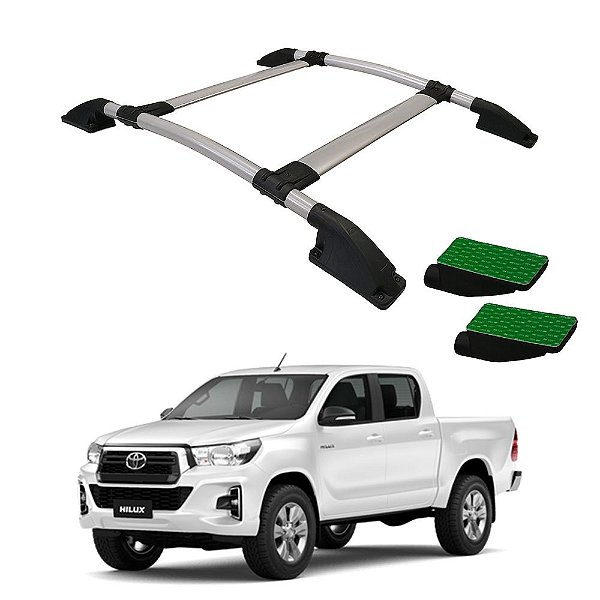 Rack De Teto Hilux 2005 a 2011 2012 2013 2014 2015 Prata CD