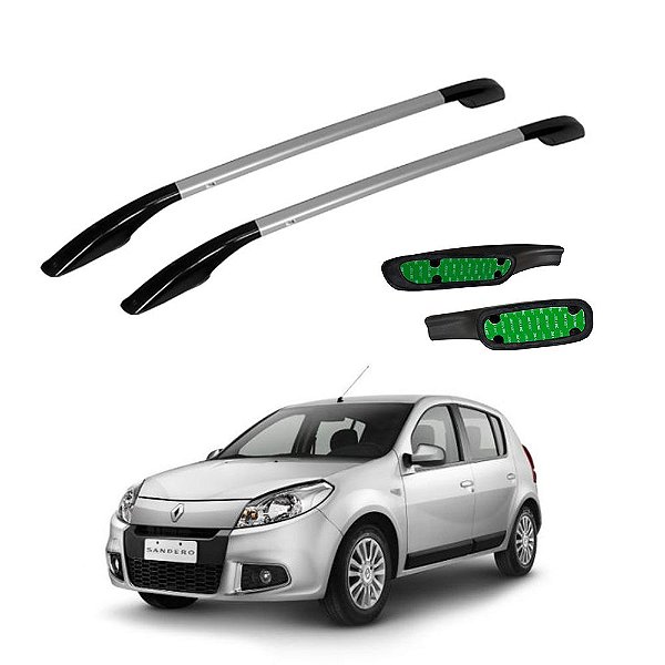 Rack De Teto Sandero 2008 2009 2010 2011 2012 a 2020 Prata