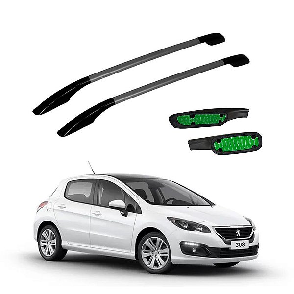 Rack Teto Peugeot 308 2013 2014 2015 2016 a 2020 Grafite