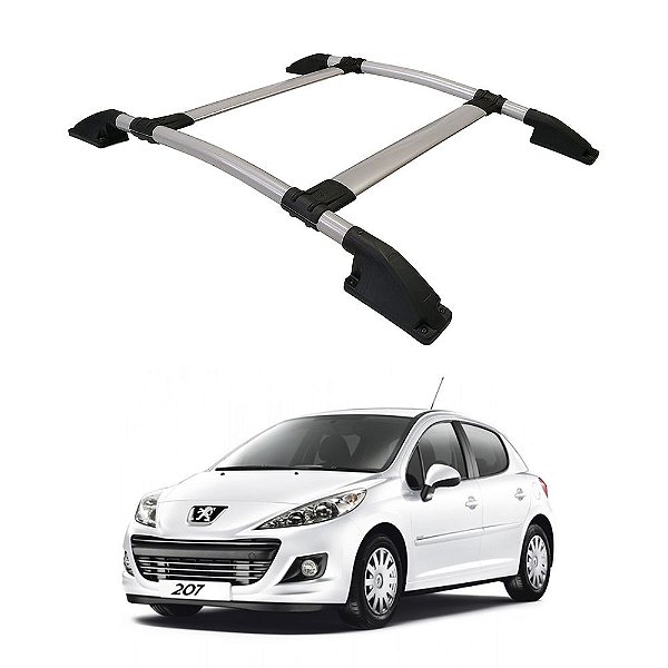 Rack De Teto Peugeot 207 2002 2003 2004 2005 2006 2007 Prata