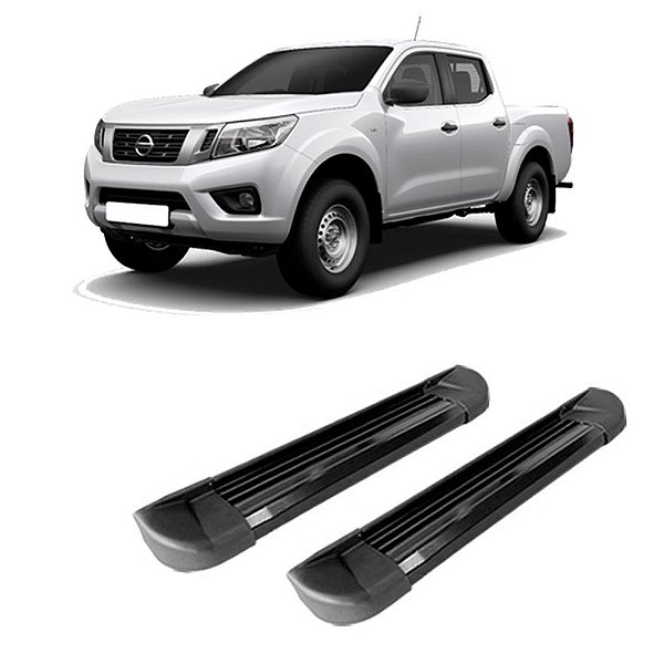 Estribo Nissan Np 300 2017 2018 2019 2020 Cab. Dupla Preto