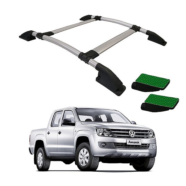 Rack De Teto Amarok 2010 2011 2012 2013 2014 a 2020 CD Prata
