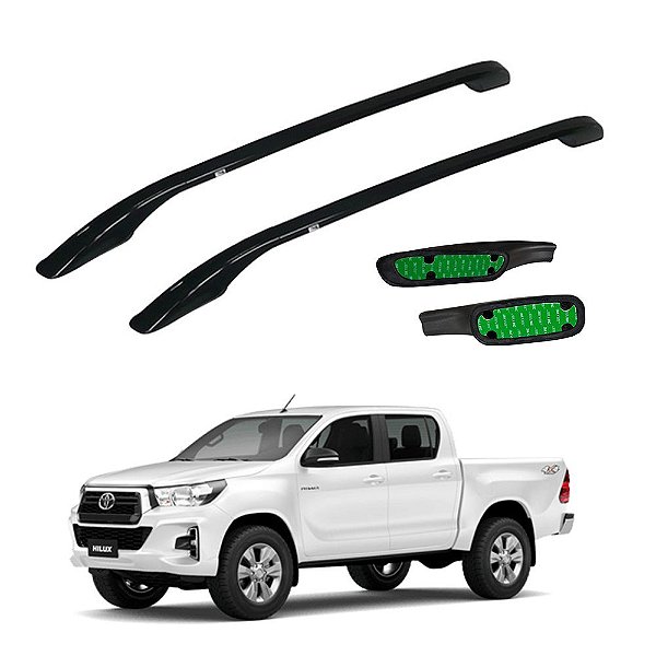 Rack De Teto Hilux 2016 2017 2018 2019 2020 Preto Colado