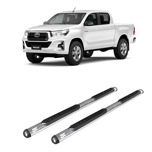 Estribo Hilux 2016 2017 2018 2019 2020 Cabine Dupla Cromado