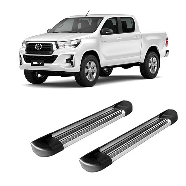 Estribo Hilux 2016 2017 2018 2019 2020 Cabine Dupla Alumínio