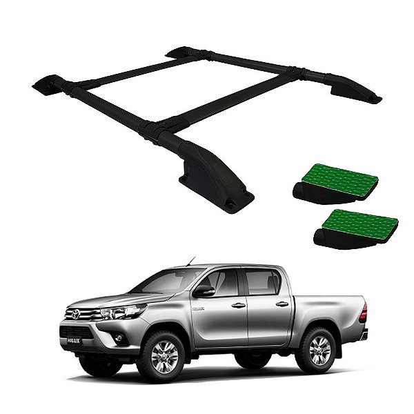 Rack De Teto Hilux 2016 2017 2018 2019 2020 Cab. Dupla Preto
