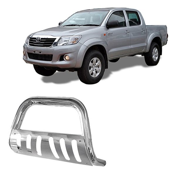 Quebra Mato Hilux 2005 a 2011 2012 2013 2014 2015 Cromado