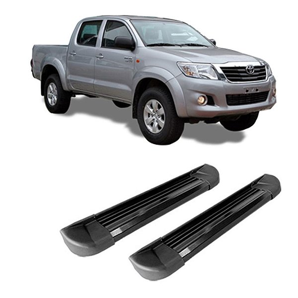 Estribo Hilux 2005 a 2010 2011 2012 2013 2014 2015 CD Preto