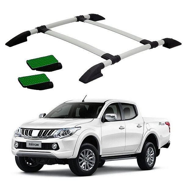 Bagageiro L200 Triton 2008 A 2015 2016 2017 Prata Colado