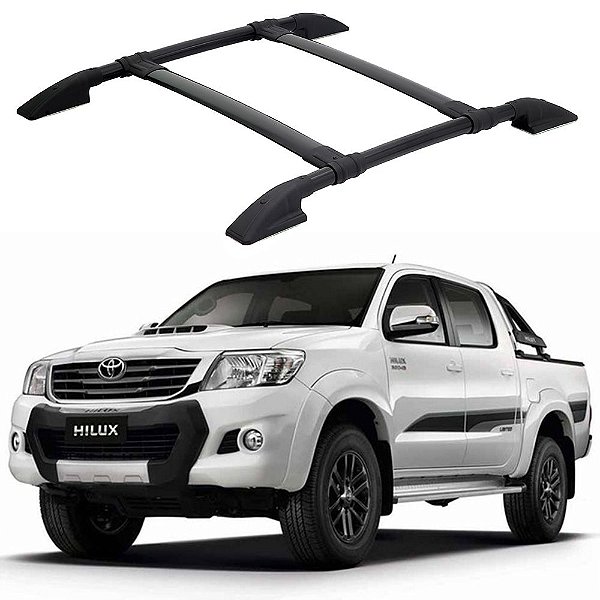 Bagageiro Hilux 2003 2004 2005 2006 2007 2008 A 2015 Preto