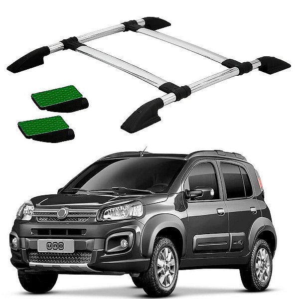 Bagageiro Fiat Uno Ate 2017 Alumínio Colado