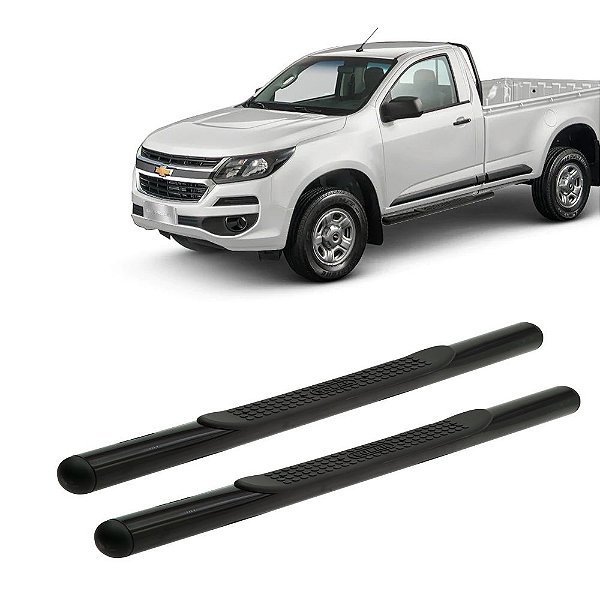Estribo S10 2012 2013 2014 2015 A 2020 Cabine Simples Preto