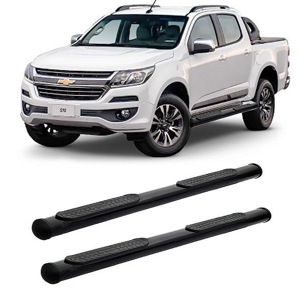 Estribo S10 2012 A 2017 2018 2019 2020 Cabine Dupla Preto