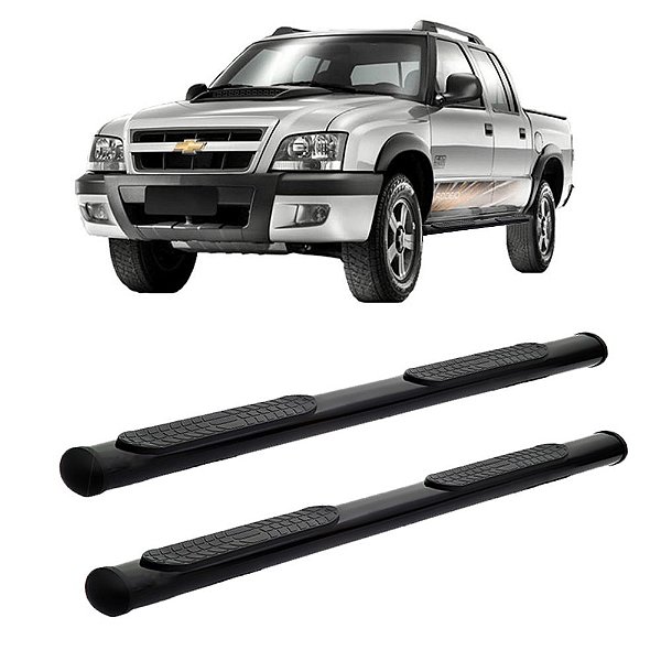 Estribo S10 1996 1997 1998 1999 A 2011 Preto Cabine Dupla