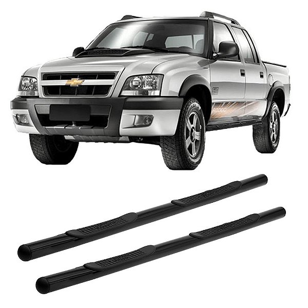 Estribo S10 1996 1997 1998 1999 2000 A 2011 Preto Cab Dupla
