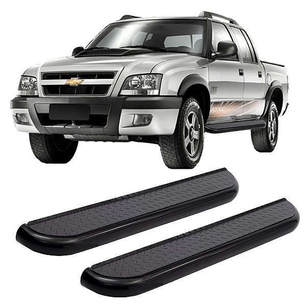 Estribo S10 1996 A 2007 2008 2009 2010 2011 Preto Cab Dupla