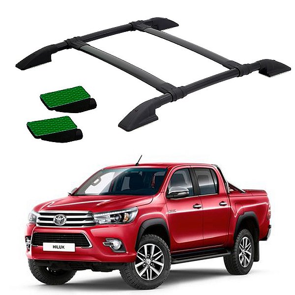 Bagageiro Hilux 2016 2017 Preto Colado
