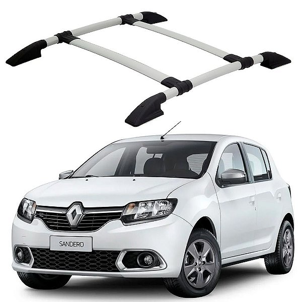 Bagageiro Sandero 2007 A 2015 2016 2017 2019 2020 Prata