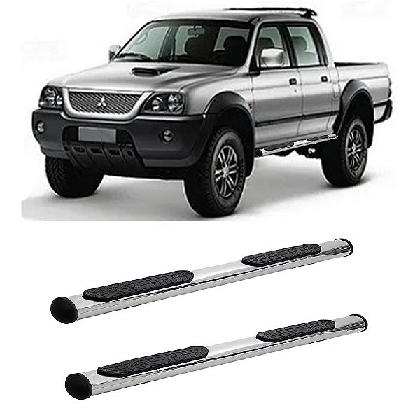Estribo L200 Gl Gls 1998 A 2008 Cab Dupla Cromado Oblongo