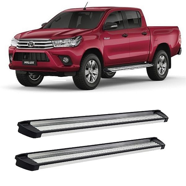 Estribo Hilux 2016 2017 2018 2019 Cabine Dupla Alumínio