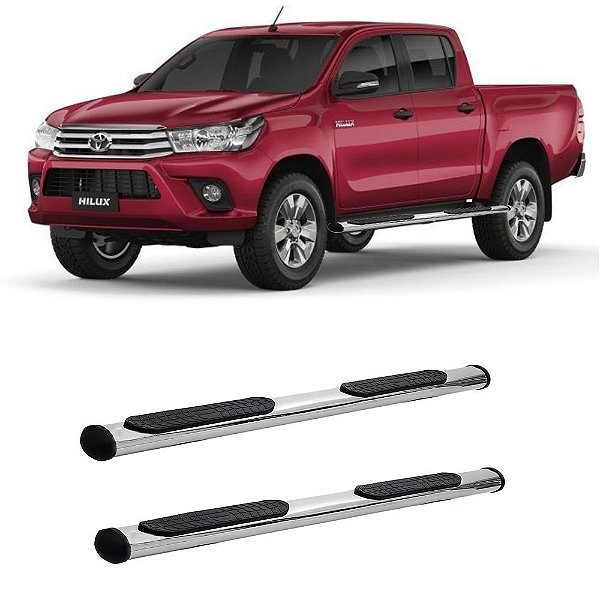 Estribo Hilux 2016 2017 2018 2019 Cabine Dupla Cromado