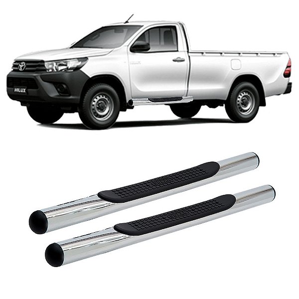 Estribo Hilux 2006 2007 2008 2009 A 2015 Cab Simples Cromado