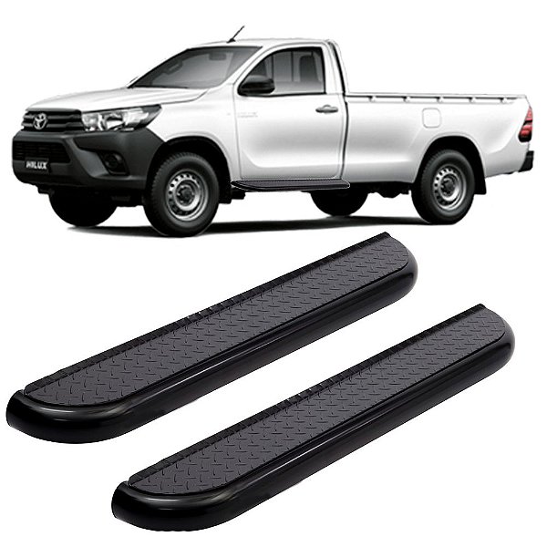Estribo Hilux 2006 A 2012 2013 2014 2015 Cab Simples Preto
